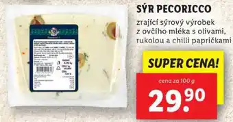 Lidl SÝR PECORICCO, cena za 100 g nabídka