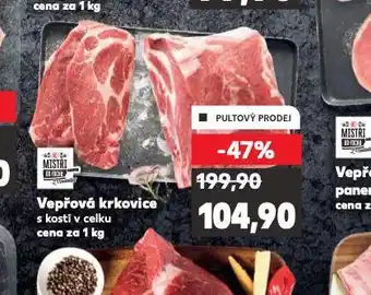Kaufland Vepřová krkovice s kostí nabídka