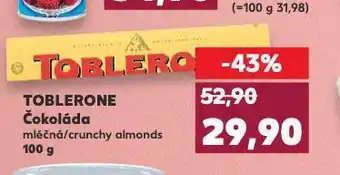 Kaufland Toblerone čokoláda nabídka