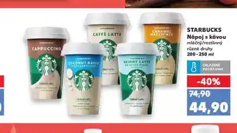 Kaufland Starbucks nápoj s kávou nabídka