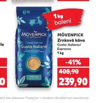 Kaufland Mövenpick zrnková káva nabídka