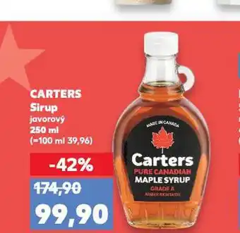 Kaufland Carters sirup nabídka