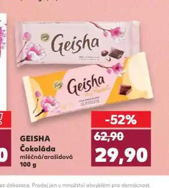 Kaufland Geisha čokoláda nabídka