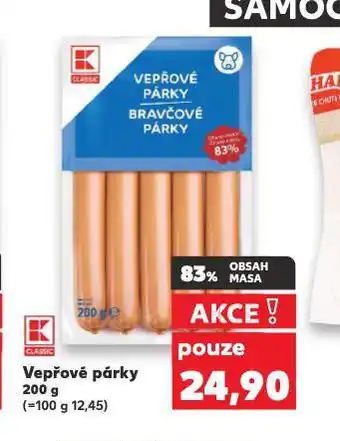 Kaufland Vepřové párky nabídka