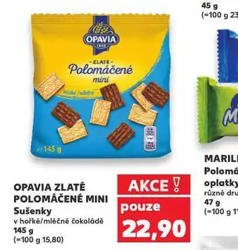 Kaufland Opavia zlaté polomáčené mini nabídka
