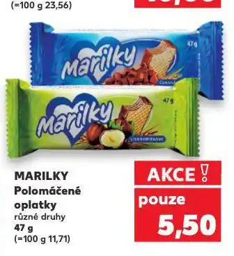 Kaufland Marilky polomáčené oplatky nabídka