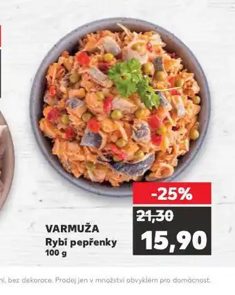 Kaufland Varmuža rybí pepřenky nabídka