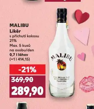 Kaufland Malibu likér nabídka