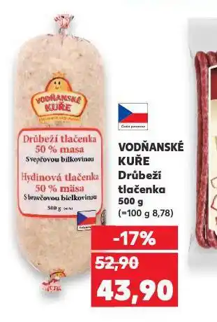 Kaufland Drůbeží tlačenka nabídka
