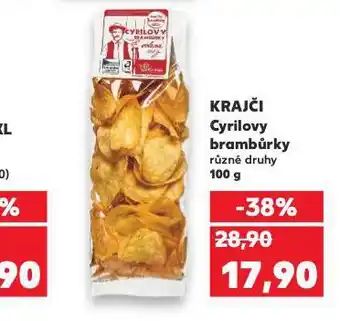 Kaufland Krajči cyrilovy brambůrky nabídka