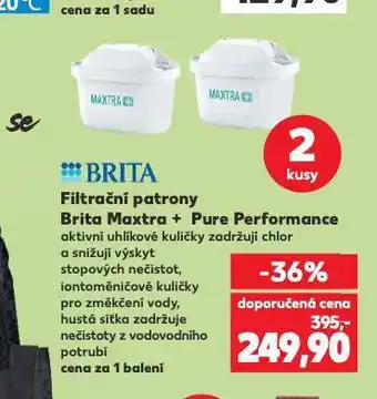 Kaufland Filtrační patrony brita maxtra + pure performance nabídka