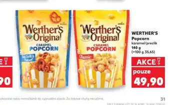 Kaufland Werther´s popcorn nabídka