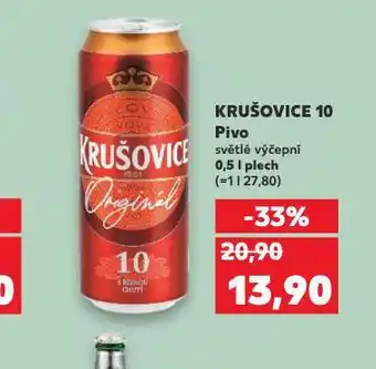 Kaufland Krušovice královský originál 10 nabídka