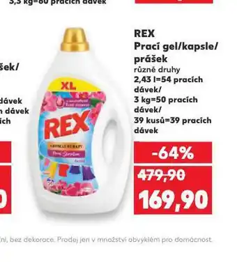 Kaufland Rex prací prostředek nabídka