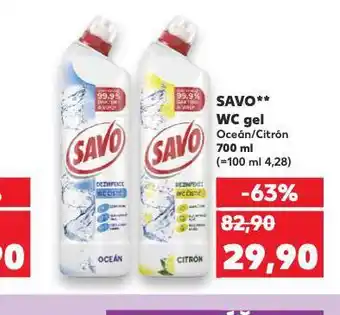 Kaufland Savo wc gel nabídka
