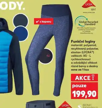 Kaufland Funkční legíny nabídka