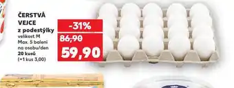 Kaufland Čerstvá vejce z podestýlky m nabídka