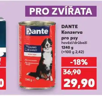 Kaufland Dante konzerva pro psy nabídka