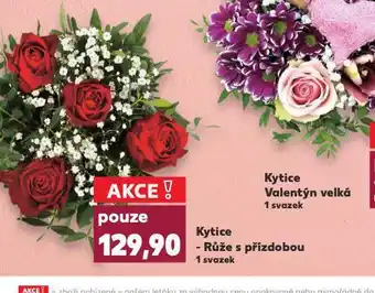 Kaufland Kytice růže s přízdobou nabídka