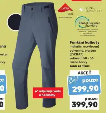 Kaufland Funkční kalhoty nabídka