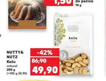 Kaufland Nutty & nutz kešu natural nabídka