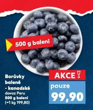 Kaufland Borůvky balené nabídka