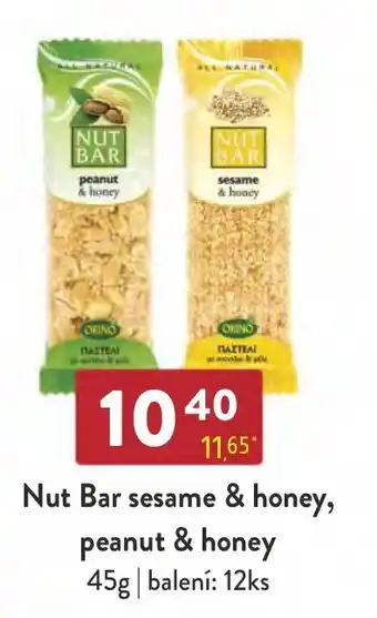 Qanto Nut Bar sesame & honey, peanut & honey nabídka
