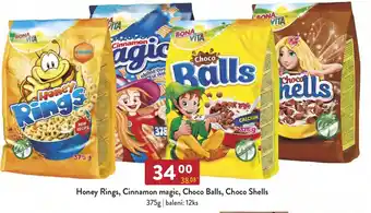 Qanto Honey Rings, Cinnamon magic, Choco Balls, Choco Shells nabídka