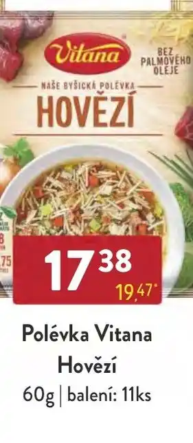 Qanto Polévka Vitana Hovězí nabídka