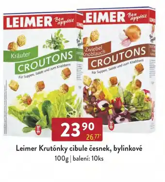 Qanto Leimer Krutónky cibule česnek, bylinkové nabídka