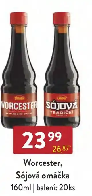Qanto Worcester, Sójová omáčka nabídka