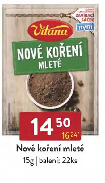 Qanto Nové koření mleté nabídka