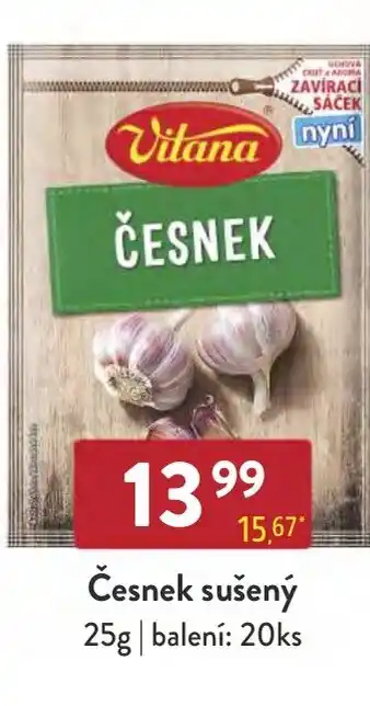 Qanto Česnek sušený nabídka