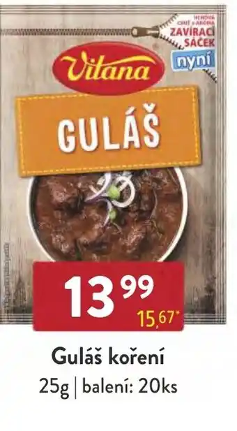 Qanto Guláš koření nabídka