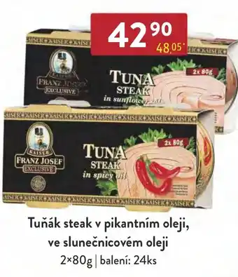 Qanto Tuňák steak v pikantním oleji, ve slunečnicovém oleji nabídka