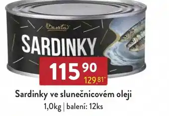 Qanto Sardinky ve slunečnicovém oleji nabídka