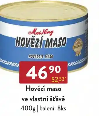 Qanto Hovězí maso ve vlastní šťávě nabídka