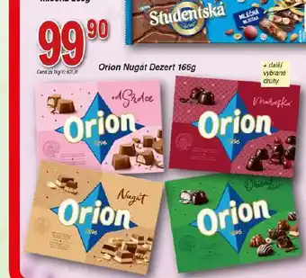 Hruška Orion nugát dezert nabídka