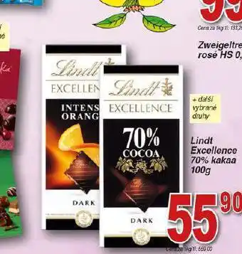 Hruška Lindt excellence čokoláda nabídka
