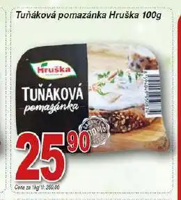 Hruška Tuňáková pomazánka nabídka