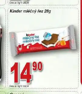 Hruška Kinder mléčný řez nabídka