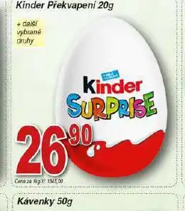 Hruška Kinder překvapení nabídka