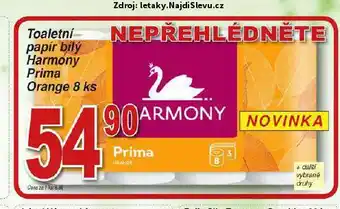 Hruška Harmony toaletní papír nabídka
