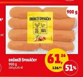 Penny Market Drůbeží špekáčky nabídka