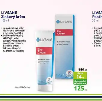 Benu Livsane zinkový krém nabídka