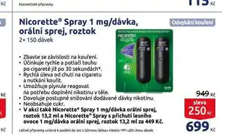 Benu Nicorette spray nabídka