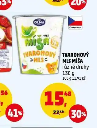 Penny Market Míša tvarohový mls nabídka
