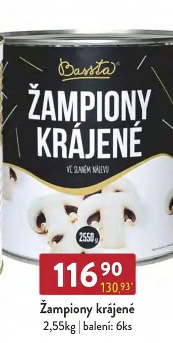 Qanto Žampiony krájené nabídka