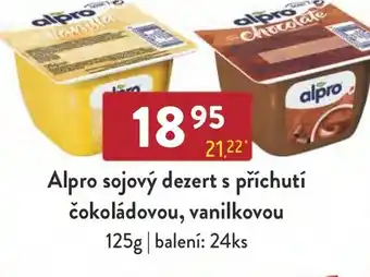Qanto Alpro sojový dezert s příchutí čokoládovou, vanilkovou nabídka