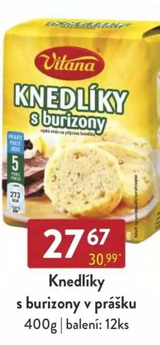 Qanto Knedlíky s burizony v prášku nabídka